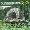 SoBuy 4-i-1 Campingtält – För 2 Person | 193x145x185cm Kamouflage OGS32-L-TN