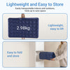 SoBuy OGS32-II-L-HG-P01 Luftmadrass med pump dubbelsäng sovmatta campingmadrass resemadrass luftmadrass camping för två, camping mattress grå 191 x 22 x 137 cm