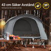 SoBuy Enmanstält Campingsäng med tält Tältsäng med sovsäck luftmadrass och tillbehör grå OGS60-HG