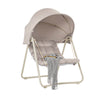 SoBuy OGS62-MI Hängestol Hängesessel Outdoor Gungstol Utomhus Möbler Set Balkongmöbler Trädgårdssäng Solstol Liegestol Hängmatta Gungstol Sittsäck Beige 108x163x126 cm