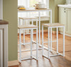 SoBuy Barbord och 4 pallar, Matgrupp, OGT15-WN