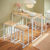 SoBuy Barbord och 4 pallar, Matgrupp, OGT15-WN