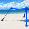 SoBuy Tält strandtält med sandankare Bärbar solskugga Solsegel Solskydd OZT02-DB