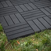 Förköp Sobuy SDA15-HG balkong golvbeläggning 35 stycken terrassplattor klicksystem balkongplattor väderbeständiga klickplattor balkong terrassplattor utomhus grå 30,5 x 2 x 30,5 cm