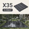 Förköp Sobuy SDA15-HG balkong golvbeläggning 35 stycken terrassplattor klicksystem balkongplattor väderbeständiga klickplattor balkong terrassplattor utomhus grå 30,5 x 2 x 30,5 cm