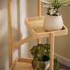 SoBuy Blomställ Växtstativ inomhus hörn trä växt hylla Växthylla STR12-N