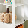 SoBuy Barnhylla med 2 korgar Liten bokhylla Organizer för leksaker och böcker KMB67-W