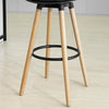 SoBuy, Barstol med fotstöd, Barstol,Sitthöjd 71 cm, FST70-SCH