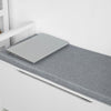 SoBuy FSR76-W Skoskåp med sittbänk och stängd förvaring, med dyna – Stabil hallbänk med förvaringslåda 120kg, Vit 86x38x54cm
