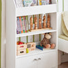 SoBuy, Bokhylla barn med 2 dörrar, Leksaksförvaring, KMB11-W