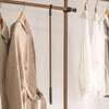 SoBuy Teleskopisk garderobssystem Teleskopstång Klädställ Justerbart ordningssystem KLS04-BR