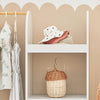 SoBuy Klädställning för barn Barnklädställ Klädhängare med Förvaring Barnklädhängare med hyllor KMB40-W