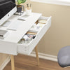 SoBuy Skrivbord med 2 lådor Datorbord Laptopbord FWT40-WN