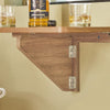 SoBuy FWT03-PF Väggmonterat fällbord – Utdragbart köksbord, kompakt skrivbord, platsbesparande design, idealiskt för små utrymmen, kök, kontor, matsal, 60x40 cm vintage