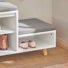 SoBuy Bänk med förvaring Skoskåp Skobänk med dyna Sittbänk FSR125-WN