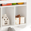SoBuy Barnbokhylla, Väggskåp, Klädhängare, Fotohylla, KMB46-W
