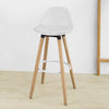SoBuy, Barstol med fotstöd, Barstol, Sitthöjd 71 cm, FST70-W