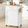 SoBuy Köksö på hjul Köksöar Arbetsbord Kök serveringsvagnar FKW102-WN