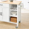SoBuy Köksskåp serveringsvagnar med 1 lådor köksö på hjul FKW103-WN