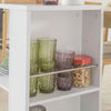 SoBuy Rullvagn Serveringsvagnar Drinkvagn med hjul FKW77-W