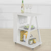 SoBuy Rullvagn Serveringsvagnar Drinkvagn med hjul FKW77-W