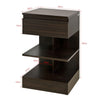 SoBuy, Sängbord, Soffbord, Avlastningsbord, brun, FBT49-BR