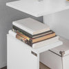 SoBuy Soffbord med 3 hyllor, Sidobord Cafébord FBT69-W