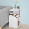 SoBuy Soffbord med 3 hyllor, Sidobord Cafébord FBT69-W