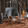 SoBuy Enmanstält Campingsäng med tält Tältsäng med sovsäck luftmadrass och tillbehör grå OGS60-HG