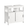 SoBuy Tvättställsunderskåp med 2 dörrar, vit, FRG128-W