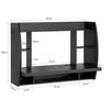 SoBuy Väggmonterat Skrivbord med hyllor Laptopbord Barbord FWT18-SCH