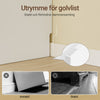 SoBuy FBT178-E-WN Smalt sängbord 22 cm med touch-lampa och Type-C-laddning sovrum, vit, 22 x 34 x 60 cm
