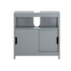 SoBuy, Tvättställsunderskåp med 2 dörrar, grå, FRG128-SG