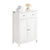 SoBuy FRG238-W Badrumsmöbel – Kommod för Badrum, Förvaringsskåp med justerbara hyllor, 1 Låda och 2 Dörrar, För Korridor och Kök, Vit, 60x35x87 cm