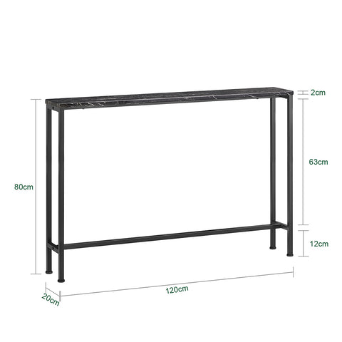 Pre-sale SoBuy Smalt avlastningsbord Soffbord Hallmöbler FSB19-XL-SCH