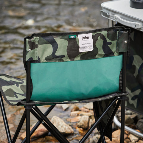 SoBuy Campingstol Trädgårdsstol Fiskarstol Hopfällbar stol FST96-TN