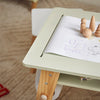 SoBuy Skrivbord för barn med stol Skrivbord med förvaringsskåp KMB92-GR