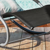 SoBuy OGS28-SCHx2 Gungstol för Utomhusbruk i Set om 2 – Textilene, 150 kg, 63×150×87 cm | Svart