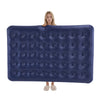 SoBuy OGS32-II-L-GR-P01 Luftmadrass med pump dubbelsäng sovmatta campingmadrass resemadrass luftmadrass camping för två, camping mattress grön 191 x 22 x 137 cm