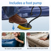 Sobuy OGS32-II-GR-P01 Luftmadrass med pump enkelsäng sovmatta campingmadrass resemadrass luftmadrass camping för individer camping mattress grön 191 x 22 x 76 cm
