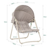 SoBuy OGS62-MI Hängestol Hängesessel Outdoor Gungstol Utomhus Möbler Set Balkongmöbler Trädgårdssäng Solstol Liegestol Hängmatta Gungstol Sittsäck Beige 108x163x126 cm