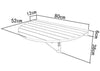 SoBuy Klaffbord, köksbord, barnbord, datorbord, FWT10-W
