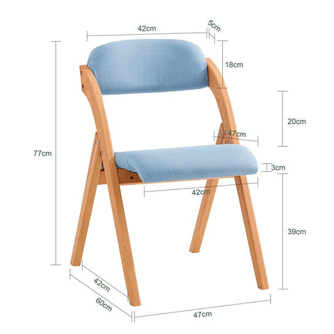 SoBuy Klappstol Skrivbordsstol FST92-BL