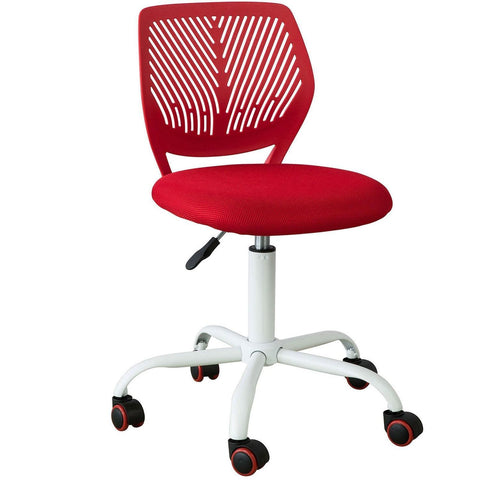 SoBuy, Snurrfåtölj, höjdjusterbart Skrivbordsstol, Kontorsstol, röd, FST64-R