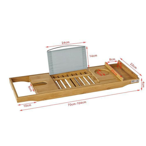 SoBuy Badkarshylla Massiv bambu FRG207-N