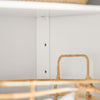 SoBuy Badrumsskåp med 2 dörrar och 1 lådor, Skänk, FRG238-W