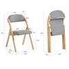SoBuy, Klappstol, Skrivbordsstol, Testad för 120 kg, grå, FST92-N