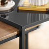 SoBuy Satsbord set om 2, Sidobord, Soffbord, Cafébord, Laptopbord, FBT99-F