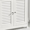 SoBuy Tvättställsunderskåp med 2 dörrar, Badrumsskåp, FRG237-II-W