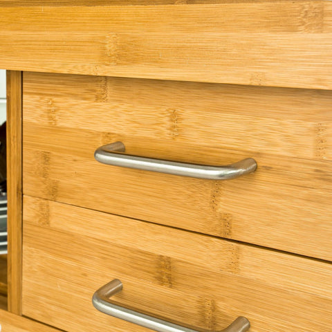 Pre-sale SoBuy köksö på hjul Sideboard vit Arbetsbord matsal och Kök FKW26-N